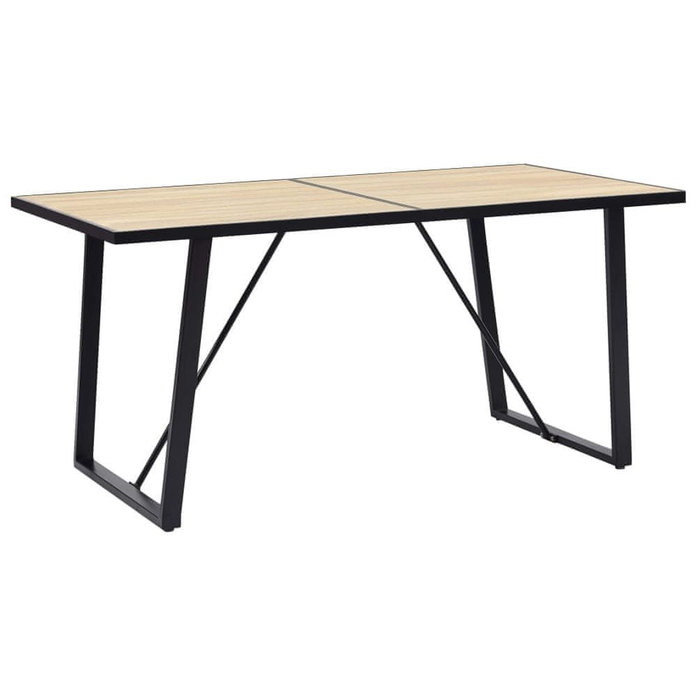 Petromila vidaXL Jedálenský stôl, dubová farba 140x70x75 cm, MDF